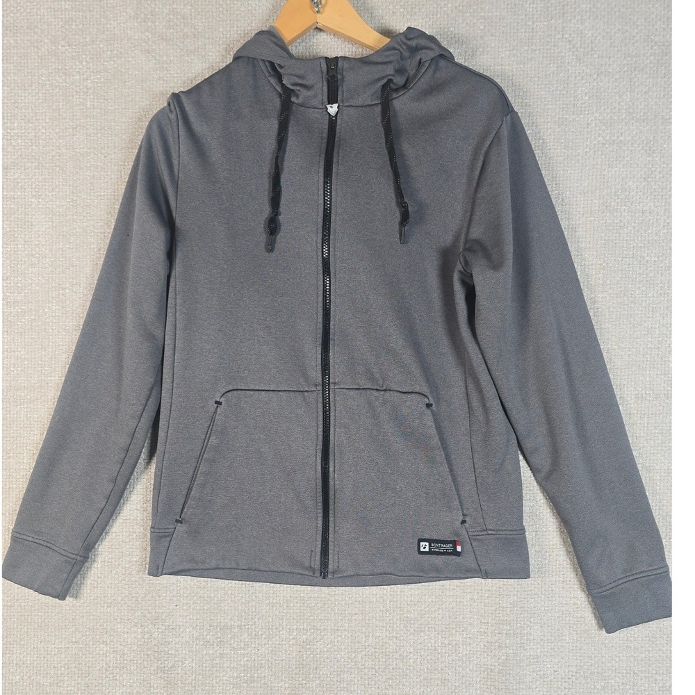 Bontrager Evoke Mountain Hoodie Womens Small Gray Full Zip MTB Cycling